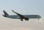 Qatar Airways, Airbus A 350-941, A7-ALX, BER, 30.09.2023