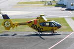 ADAC Luftrettung, D-HKUE, Eurocopter EC 135P2i. Bonn-Hangelar (EDKB), 27.05.2023.