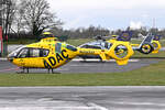 EC-135P2 D-HJMD des ADAC, ohne Rotorblätter in EDKB - 13.03.2024