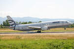 Aegean Airlines, SX-BGS, Boeing 737-4Q8, msn: 26279/2221, 21.Juni 2008, BSL Basel - Mühlhausen, Switzerland.