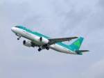 Airbus-A320 der AerLingus hat am Flughafen Dsseldorf abgehoben; 080904