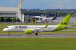 Air Baltic, YL-ABD, Airbus A220-371, msn: 55129, 10.September 2022, MUC München, Germany.