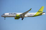 Air Baltic, YL-AAX, Airbus, A220-300, 25.06.2023, BRU, Brüssel, Belgien