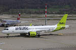 Air Baltic, YL-BTD, Airbus A220-371, msn: 55426, 03.April 2026, ZRH Zürich, Switzerland.