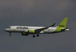 Air Baltic, Airbus A 220-371, YL-ABK, BER, 08.06.2026
