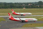   B737-800, D-ABMQ, Airberlin,  B737-800 D-ABBT, Airberlin, Düsseldorf, 20.6.2014