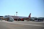 Air Berlin A 321-211 D-ABCG am 13.07.2010 nach der Landung auf dem Flughafen von Korfu