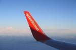 Das Winglet einer Airberlin-Boeing 737-700 whrend dem Flug (16.08.10)