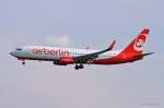 Air Berlin, D-ABKK, B737-86J(W) im Landeanflug in MUC aus Berlin (TXL) 21.05.2013 