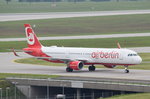D-ABCM Air Berlin Airbus A321-211(WL)  zum Gate in München am 14.05.2016