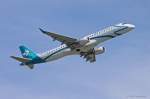 Air Dolomiti, I-ADJP, ERJ 195LR in MUC im Steigflug nach Bari (BRI) 19.06.2013