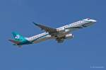Air Dolomiti, I-ADJS, ERJ 195LR in MUC im Steigflug nach Nizza (NCE) 01.07.2013