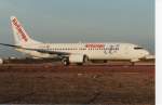 EC-HJQ, Boeing 738, MSN: 28387, LN: 522, Air Europa, Arrecife Lanzarote Airport, 06/10/2001.