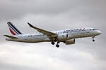 Air France, F-HZUP, Airbus A220-371, msn: 55196,  Honfleur , 03.Juli 2023, LHR London Heathrow, United Kingdom.
