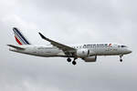 Air France, F-HZUR, Airbus A220-371, msn: 55198,  Collioure , 05.Juli 2023, LHR London Heathrow, United Kingdom.