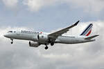 Air France, F-HZUN, Airbus A220-371, msn: 55187,  Briançon , 06.Juli 2023, LHR London Heathrow, United Kingdom.