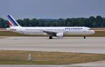 F-GTAD / Air France / A321-212 rollt in MUC zum Start nach Paris (CDG) 23.07.2013