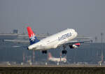 Air Serbia, Airbus A 319-132, YU-APM, BER, 10.04.2023