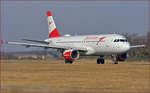 Austrian OE-LBI; Airbus A320; Maribor Flughafen MBX, Trainingsflug; 21.2.2019