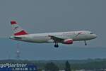 OE-LXE Airbus A320-216 der Austrian Airlines im Ladeanflug auf den Flughafen Wien.
