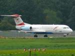 Austrian Arrows Fokker 70 OE-LFR Berlin TXL 14.09.2007 vor Runway 26L