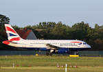 British Airways, Airbus A 319-131, G-EUPO, TXL, 06.09.2019