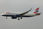 British Airways, G-EUYS, Airbus, A320-232, 21.01.2020, ZRH, Zürich, Switzerland        