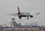 British Airways, Airbus A 319-131, G-EUPW, TXL, 15.02.2020