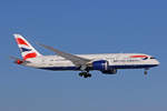 British Airways, G-ZBJI, Boeing 787-8, msn: 60626/609, 13.Februar 2021, ZRH Zürich, Switzerland.