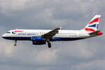 British Airways, G-EUYM, Airbus, A320-232, 16.08.2021, BER, Berlin, Germany