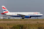 British Airways, G-GATU, Airbus, A320-232, 10.10.2021, CDG, Paris, France