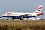 British Airways, G-EUOG, Airbus, A319-131, 11.10.2021, CDG, Paris, France