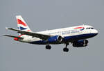 British Airways, Airbus A 319-131, G-EUOA, BER, 05.09.2021