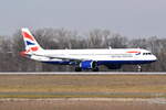 G-NEOW , British Airways , Airbus A321-251NX , 01.03.2023 , Berlin-Brandenburg  Willy Brandt  , BER , 