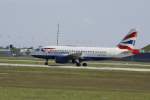 British Airways Airbus A 319-131 G-EUPZ Flughafen Mnchen 17.05.2009