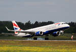 British Airways,ERJ-190-100SR, G-LCAG, BER, 18.05.2023