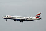 British Airways, ERJ-190-100SR, G-LCAH, BER, 16.12.2023
