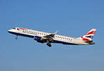British Airways, ERJ-190-100SR, G-LCYR, BER, 28.01.2024