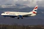 British Airways, G-DOCB, Boeing, B737-436, 02.01.2010, GVA, Geneve, Switzerland 

