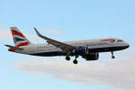 British Airways, G-TTNJ, Airbus A320-251N, msn: 8772, 15.Januar 2024, ZRH Zürich, Switzerland.