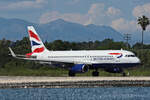 British Airways, G-EUYU, Airbus A320-232, msn: 6028, 27.Mai 2025, CFU Corfu, Greece.