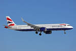 British Airways, G-NEOZ, Airbus A321-251NX, msn: 9123, 04.Januar 2026, ZRH Zürich, Switzerland.