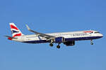 British Airways, G-TNEG, Airbus A321-251NX, msn: 12484, 04.Januar 2026, ZRH Zürich, Switzerland.