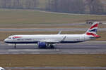 British Airways, G-NEOP, Airbus A321-251NX, msn: 8469, 23.Januar 2026, ZRH Zürich, Switzerland.