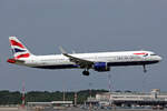 British Airways, G-NEOX, Airbus A321-251NX, msn: 9162, 29.Juni 2026, MXP Milano Malpensa, Italy.
