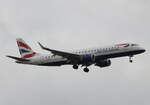 British Airways, ERJ-190-100SR, G-LCYT,BER, 09.06.2026