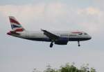 British Airways Airbus A 319-131 G-EUPO Flughafen Mnchen 23.06.2010