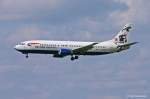 British Airways, G-DOCM, Boeing B737-436 in MUC im Anflug aus London-Gatwick (LGW) 16.06.2004
