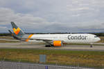 Condor Flugdienst, D-ABUS, Boeing 767-38EER, msn: 30840/829, 29.September 2019, FRA Frankfurt, Germany.