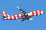 Condor Airbus A320-271N D-ANCY beim Start in Frankfurt 22.1.2026